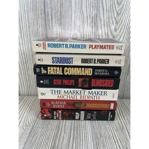 Mystery Thriller Book Lot 7 Paperbacks Robert B Parker Phillip Margolin Burke
